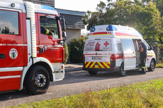 Personenrettung: �ltere Person in Wels-Vogelweide in einem Klappbett eingeklemmt