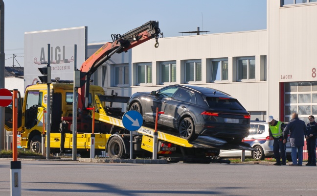 Verkehrsunfall im Kreuzungsbereich der Wiener Stra�e zwischen Traun und Pasching endet glimpflich