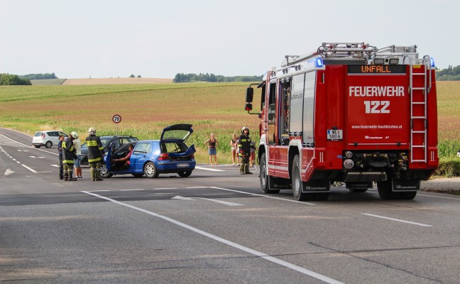 Kreuzungscrash auf der Schartner Strae in Buchkirchen