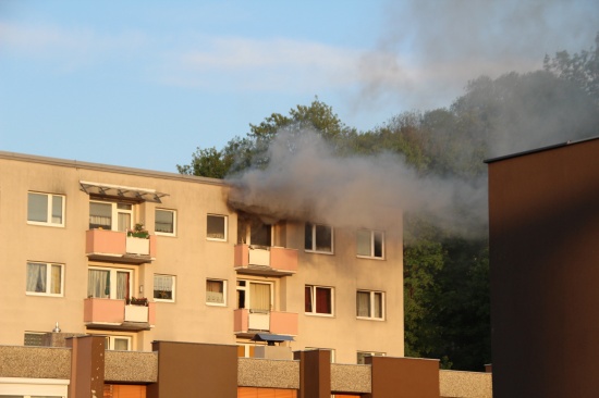 Völlig vermüllte Wohnung in Thalheim bei Wels ausgebrannt