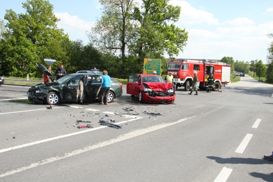 Verkehrsunfall auf Buchkirchner-Kreuzung