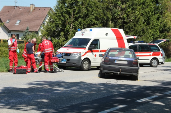 Ein Schwerverletzter bei Verkehrsunfall auf B1 in Gunskirchen