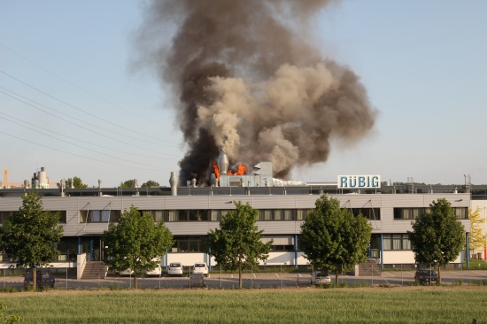 Großbrand in Marchtrenk bei der Firma Rübig 