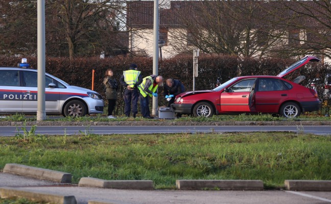 Gestohlenes Fahrzeug in Verkehrsunfall in Wels-Neustadt verwickelt