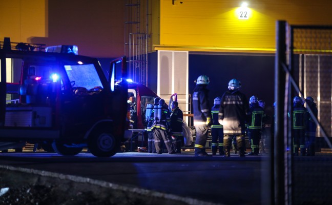 Brand in einem Gewerbebetrieb in St. Georgen bei Grieskirchen