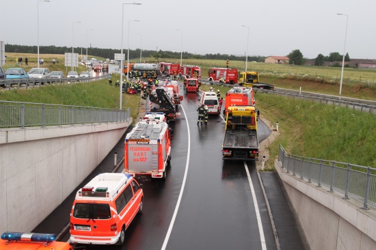 Schwerer Verkehrsunfall auf Kremstal Straße
