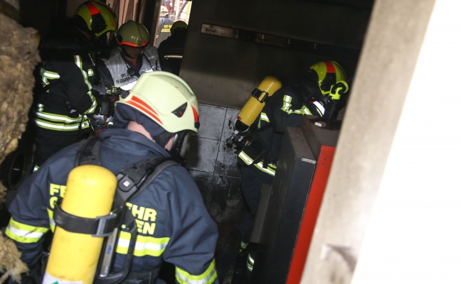 Brand in einem Heizraum eines Bauernhauses in Gunskirchen rasch gelscht