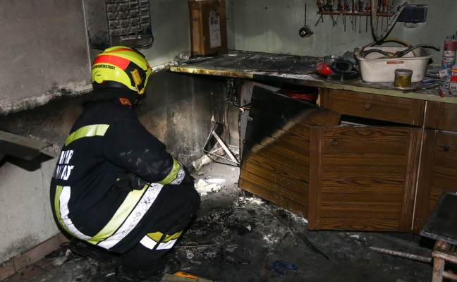 Brand im Keller eines Hauses in Oberndorf bei Schwanenstadt rasch abgelöscht