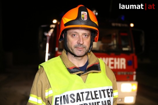 Helmut Wetzlmaier, Einsatzleiter der Feuerwehr Haag am Hausruck