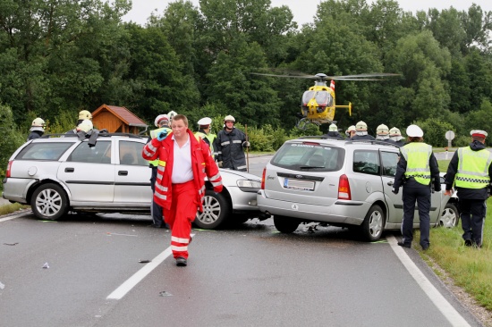 Schwerer Verkehrsunfall auf Gallspacher Straße