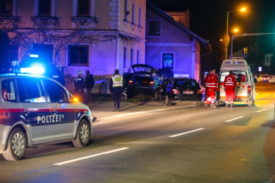 Verkehrsunfall in Wels-Pernau fordert eine verletzte Person