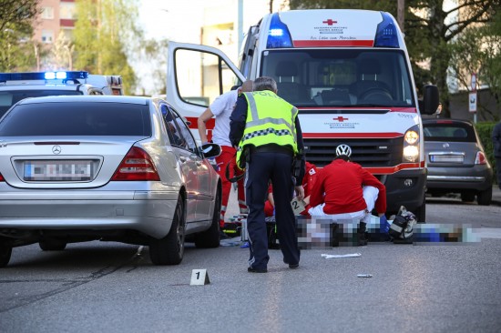 Tödlicher Verkehrsunfall mit Fußgänger in Wels-Vogelweide