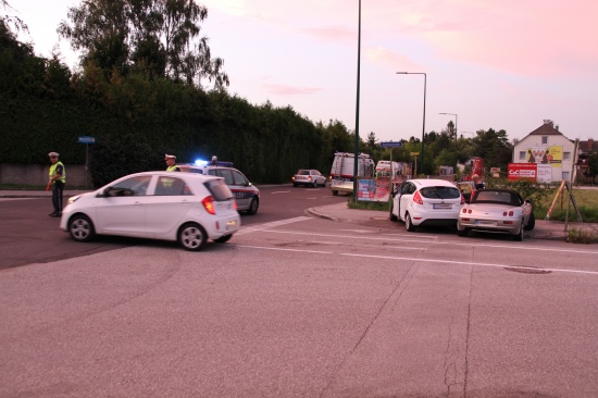 Verkehrsunfall in Wels endet relativ glimpflich