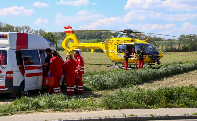 Motorradlenker kollidierte auf der Krnbergstrae in Pasching mit Reh