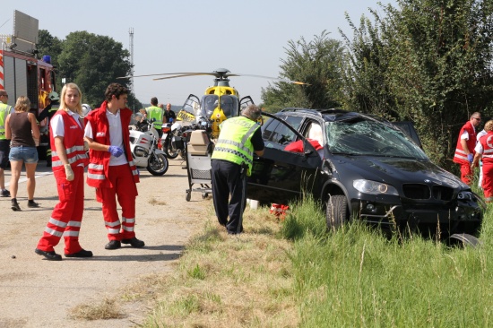 Schwerer Verkehrsunfall auf A1 bei Eberstalzell