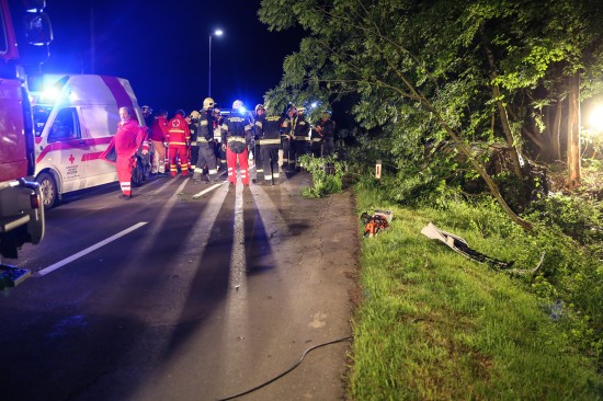 Schwerer Verkehrsunfall in Kremsmünster fordert zwei Verletzte
