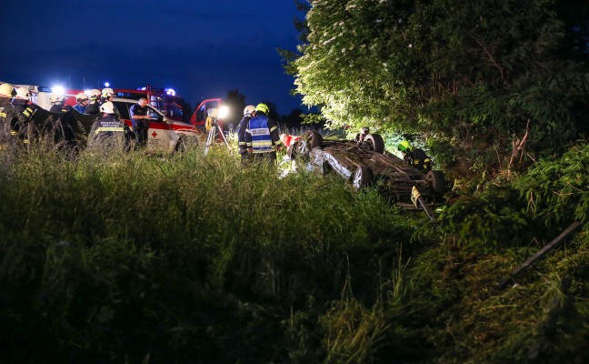 Verkehrsunfall auf der Westautobahn bei Eberstalzell fordert einen Schwerverletzten