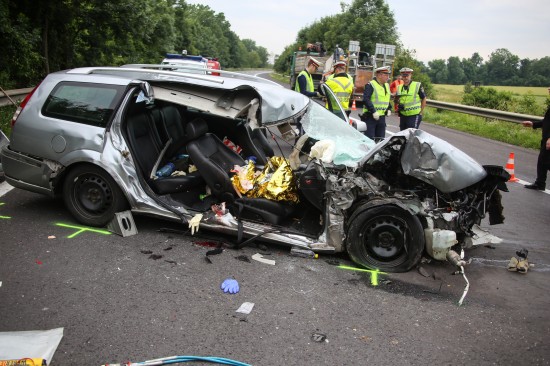 Tdlicher Verkehrsunfall auf der Welser Autobahn bei Pucking