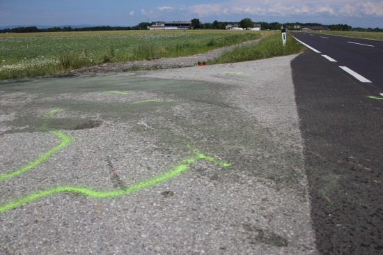 Motorradfahrer bei einer Kollision mit Traktor in Wolfern tdlich verunglckt