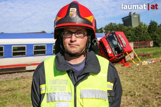 Gerald Lindinger, Einsatzleiter der Feuerwehr Sattledt