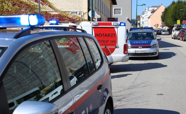 Mann bei Arbeitsunfall in Welser Innenstadt schwer verletzt