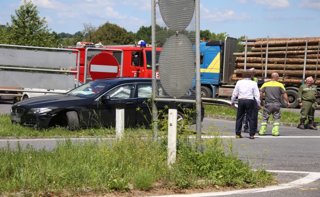 Kreuzungscrash auf der Wallerner Strae in Pichl bei Wels