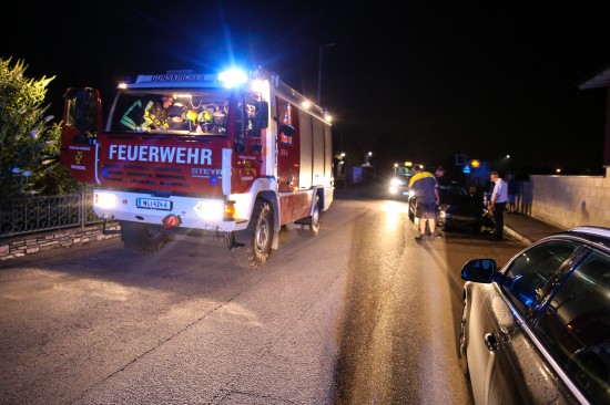 Einsatz der Feuerwehr nach Verkehrsunfall in Gunskirchen