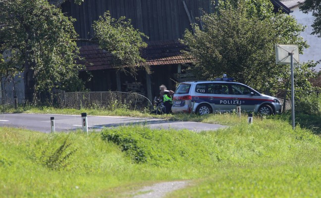 Zwei Verletzte bei Motorradunfall auf der Schartner Strae in Scharten