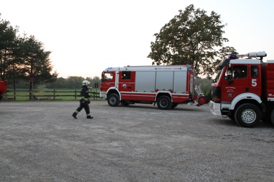 Feuerwehreinsatz wegen kleinem Lagerfeuer