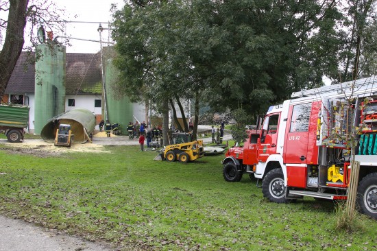 Silo drohte auf Bauernhof in St. Marienkirchen an der Polsenz zu strzen