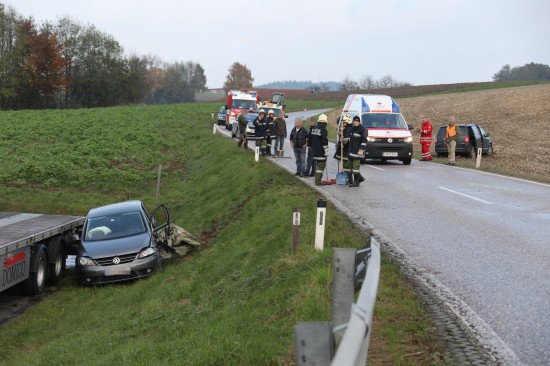 Vier Verletzte bei Verkehrsunfall in Pötting