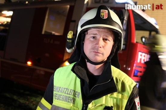 Daniel Brunner, Einsatzleiter der Feuerwehr Grieskirchen