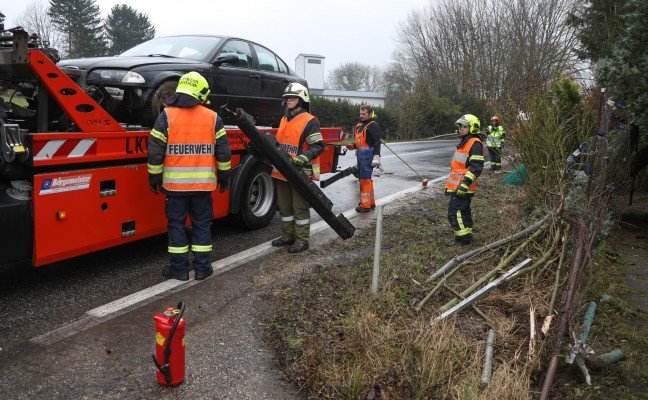 Verkehrsunfall auf der Paschinger Strae in Marchtrenk endet glimpflich