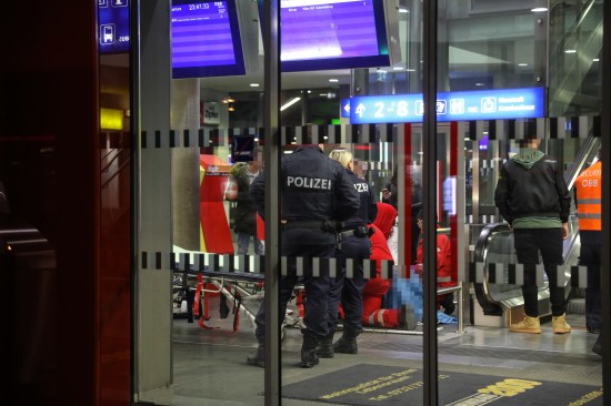 Jugendlicher st�rzte im Bahnhofsgeb�ude rund sechs Meter in die Tiefe
