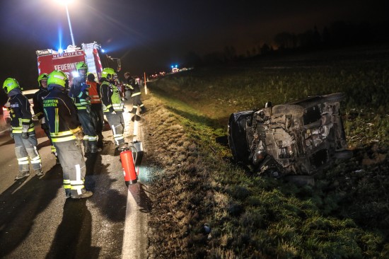 Verkehrsunfall auf der Kremstalstraße in Neuhofen an der Krems endet glimpflich