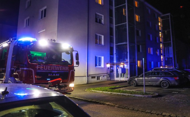 Angebranntes Kochgut in einer Wohnung in Wels-Neustadt sorgt fr Einsatz der Feuerwehr