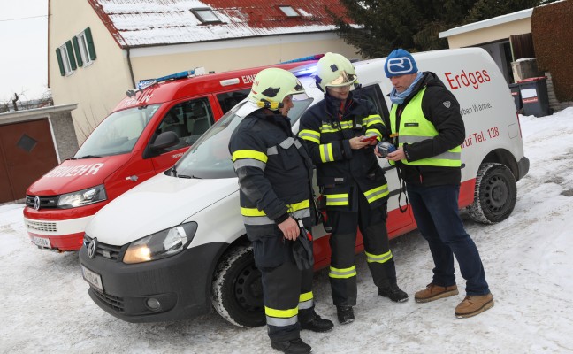 Gasleitung bei Bauarbeiten in einem Haus in Traun beschdigt