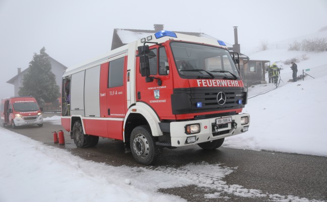 Brand in einem Haus in Oberndorf bei Schwanenstadt fordert zwei Verletzte