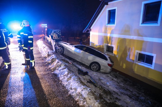 Verkehrsunfall in Buchkirchen endet glimpflich