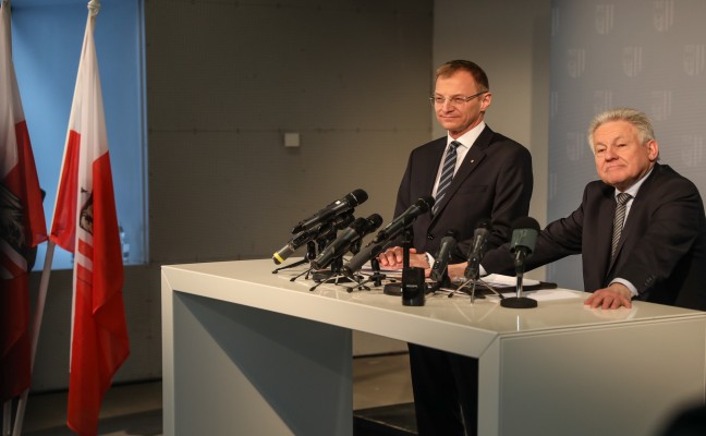 Landeshauptmann Josef Pühringer (ÖVP) tritt am 06. April 2017 zurück