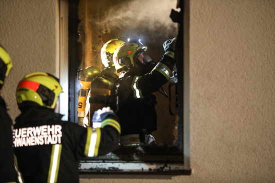 Brand im Schlafzimmer eines Wohnhauses in Schwanenstadt