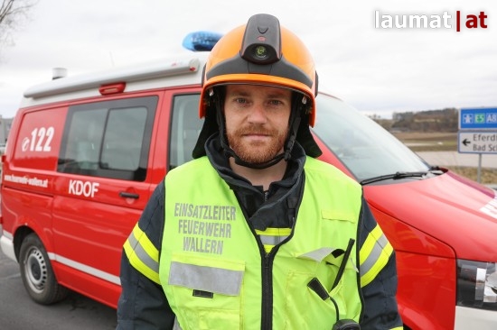 Dominik Richtsteiger, Einsatzleiter Feuerwehr Wallern an der Trattnach