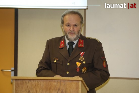 Walter Guggenberger, Kommandant der Feuerwehr Buchkirchen