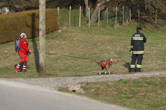 Suchaktion nach abgängiger Person in Wolfsegg am Hausruck