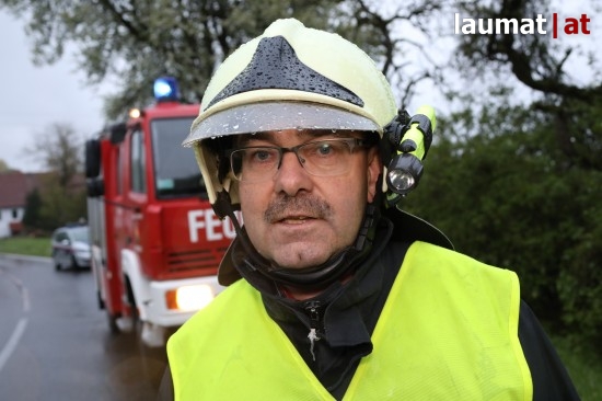 Manfred Kronschlger, Einsatzleiter Feuerwehr Hinzenbach