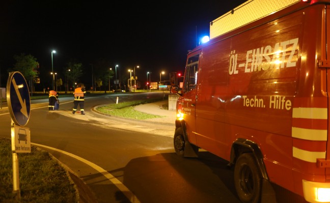 lspuren im Welser Stadtgebiet verteilt sorgen fr lngeren Einsatz der Feuerwehr
