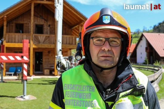 Helmut Kniewasser, Einsatzleiter Feuerwehr Hinterstoder