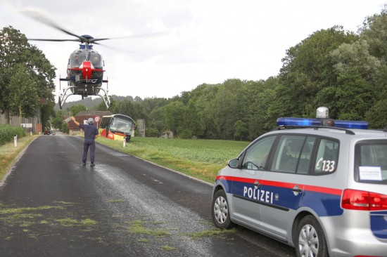 Zwei Radfahrer in St. Georgen bei Grieskirchen von Linienbus erfasst und getötet