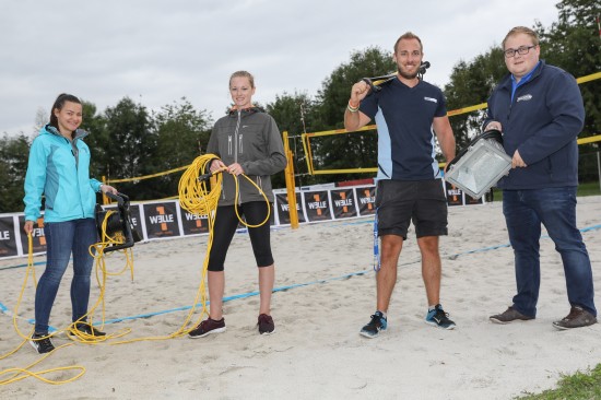 Countdown und letzte Vorbereitungen fr den Maxlhaider Beachcup in Wels-Schafwiesen