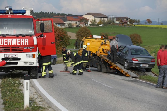 Motorradlenker bei Verkehrsunfall in St. Martin im Mühlkreis schwer verletzt